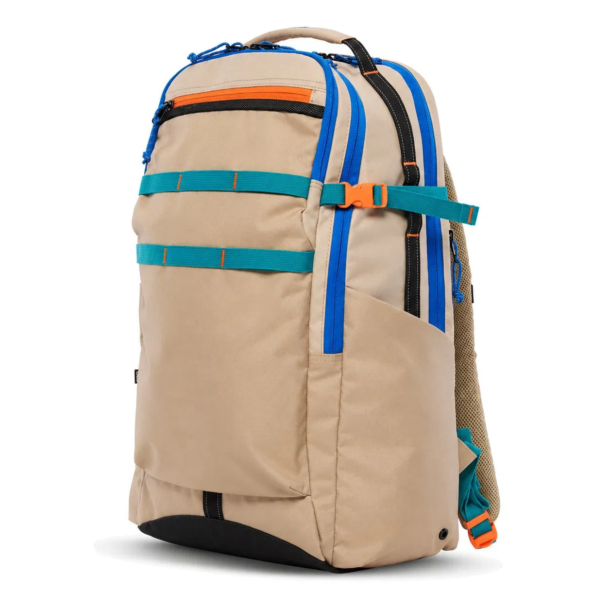 Custom 25L School Travel Backpack with 17 Inch Laptop Pocket Modular Webbing and Luggage Sleeve