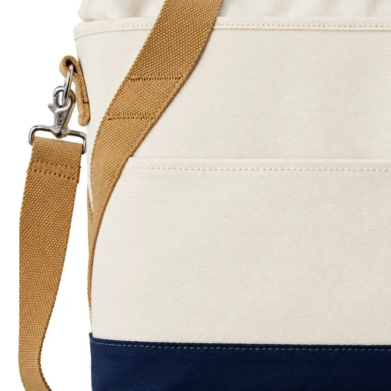Custom Canvas Insulated Lunch Cooler with PEVA Lining Zipper and Adjustable Strap for Daily Picnic Use