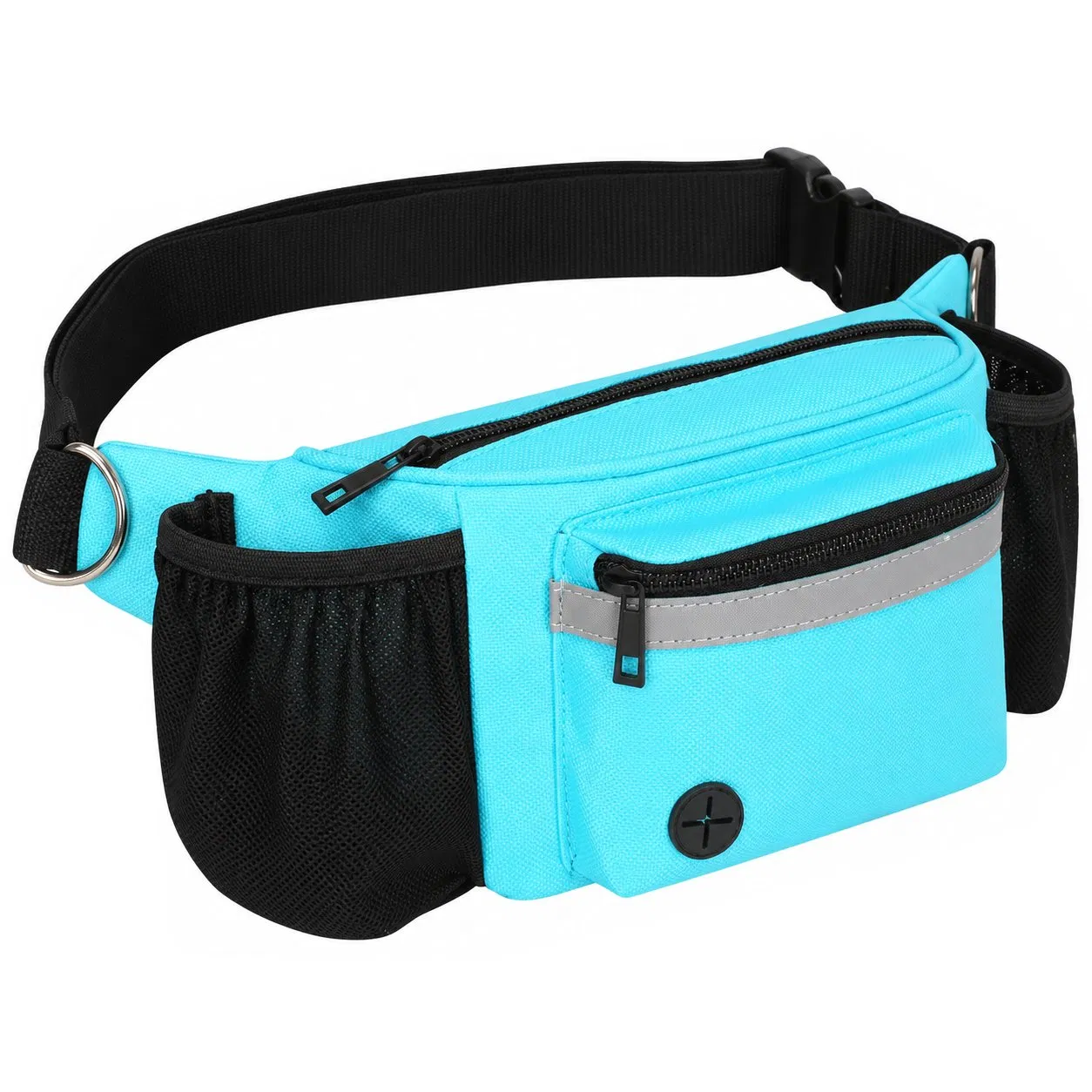 Custom Polyester Pet Treat Waist Pouch with Zipper and Walking Clip for Outdoor Training