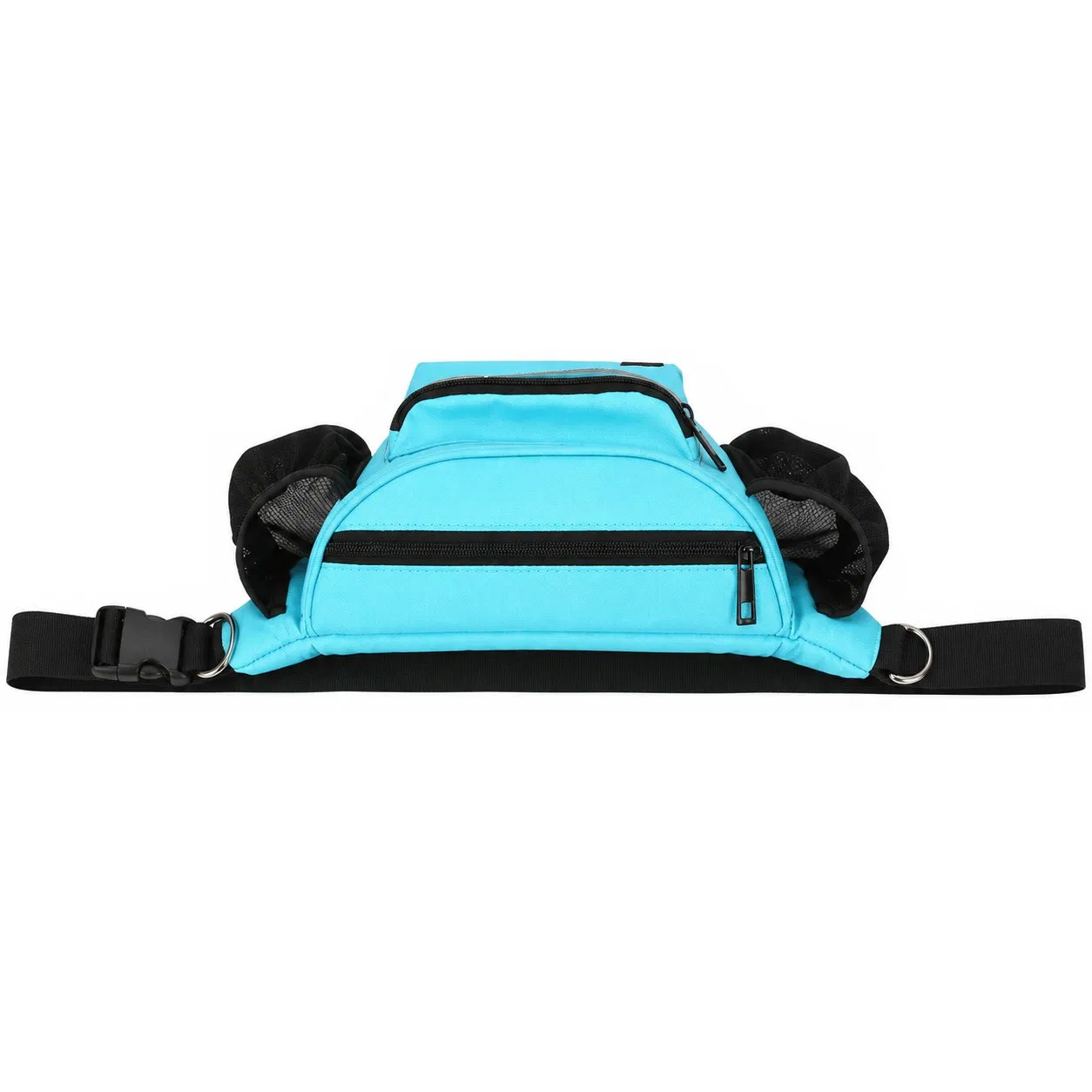 Custom Dog Treat Waist Bag with Bottle Pockets Poop Bag Dispenser Adjustable Belt and Crossbody Strap