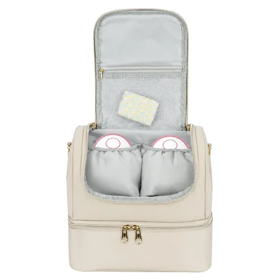 Custom Breast Pump Storage Backpack and Milk Cooler Bag with Zipper for Working Moms Outdoor Carry
