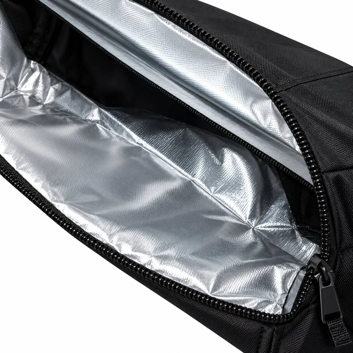 Custom Polyester Insulated Golf Beverage Cooler Bag with Zipper Pockets Bottle Holder and Carry Strap