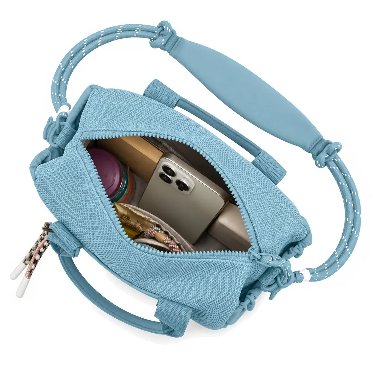 Custom Foldable Gym Travel Duffel Bag with Zipper Adjustable Strap Soft Handle and Interior Pocket
