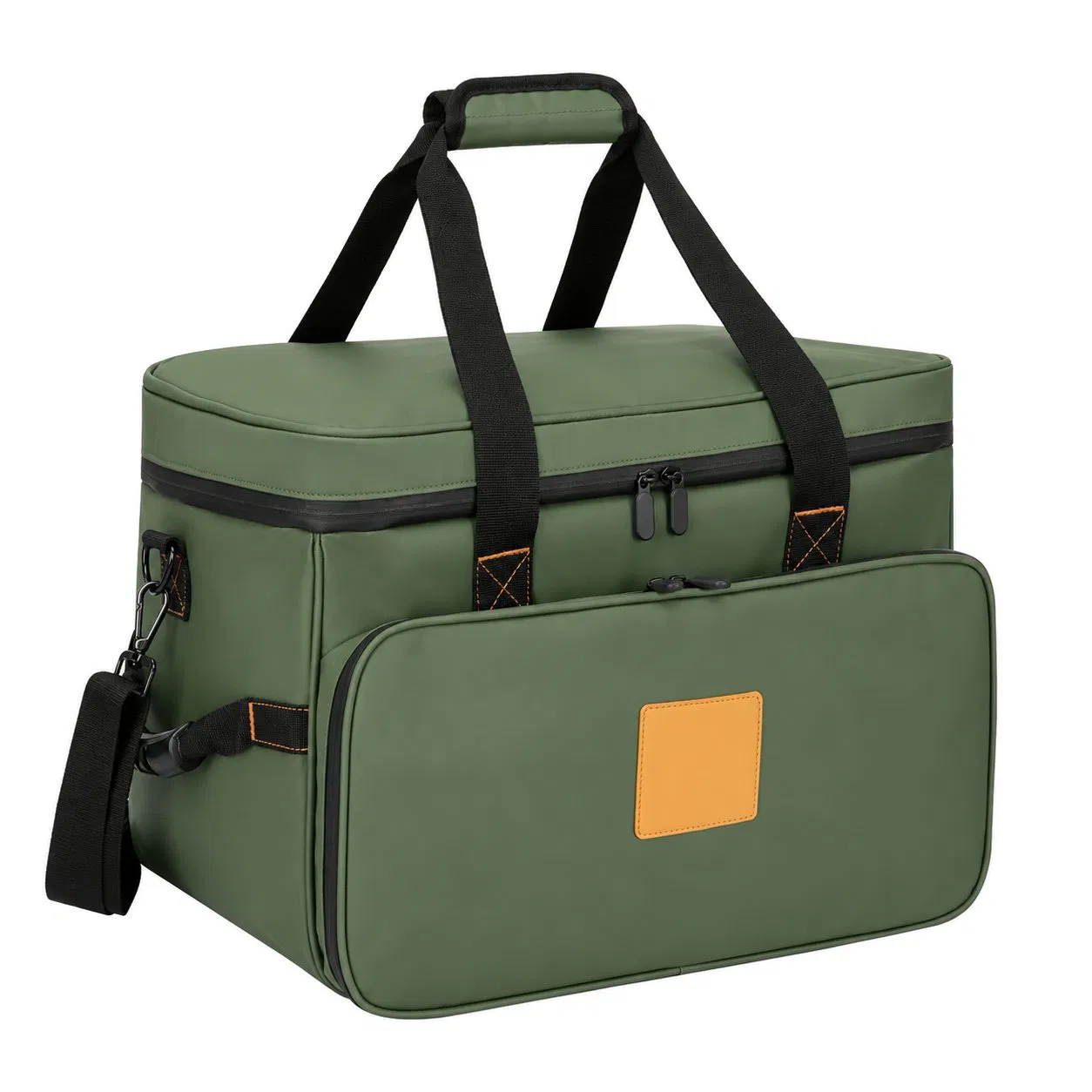 Custom Pet Travel Organizer Tote Bag with Zipper and Mesh Lining for Dog Food Container Storage