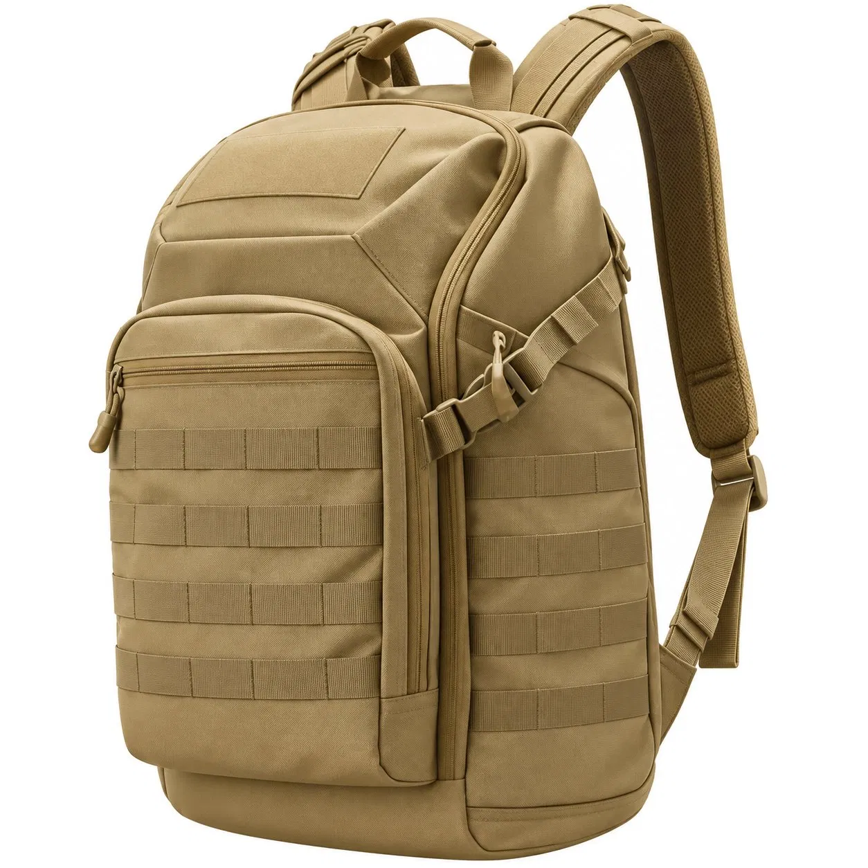 Custom 32L Oxford Polyester Tactical Hiking Backpack for Men with Zipper Compartments and Soft Handle