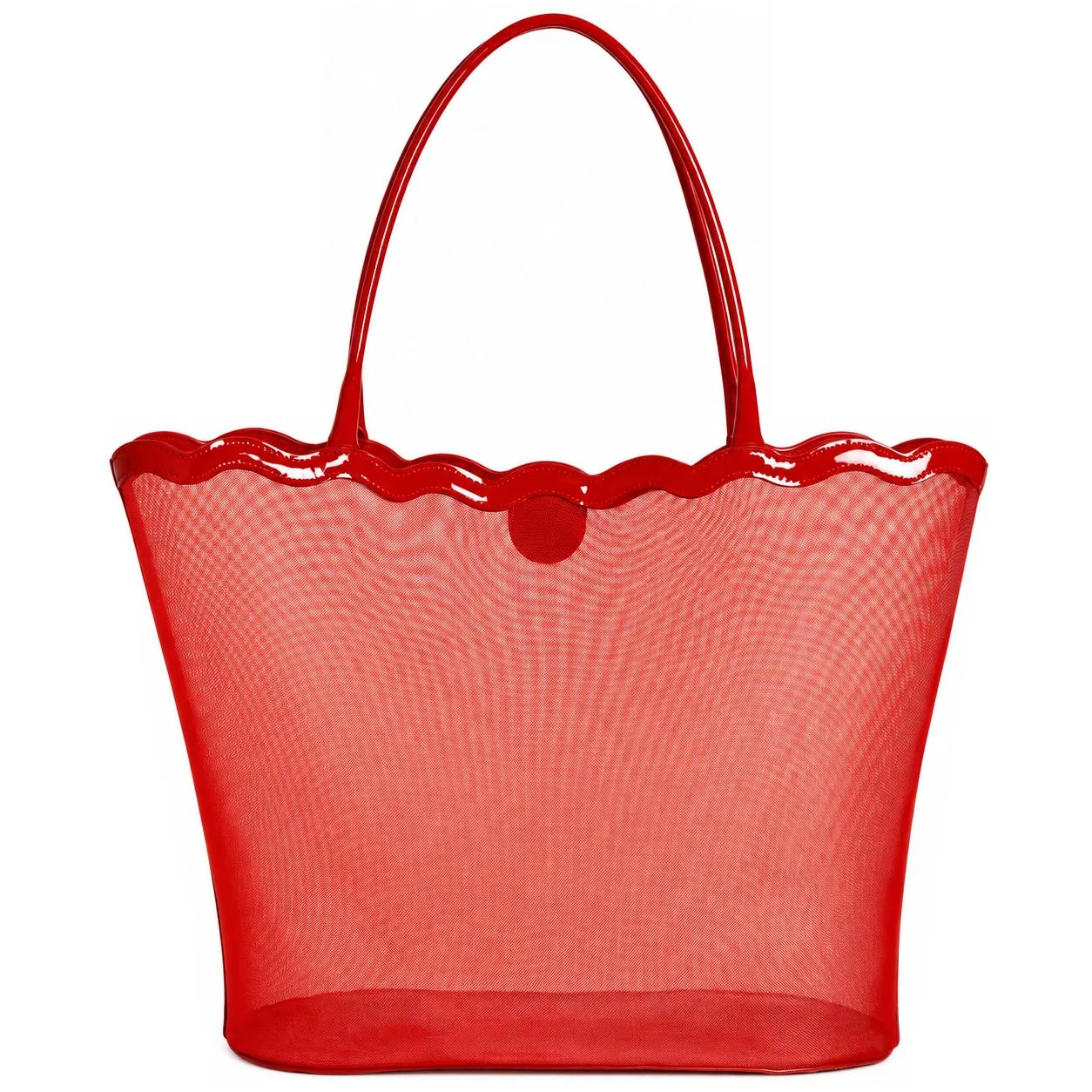 Custom Mesh Beach Tote Bag for Women with Open Top Shoulder Carry and Hollow out Design for Pool Travel and Shopping