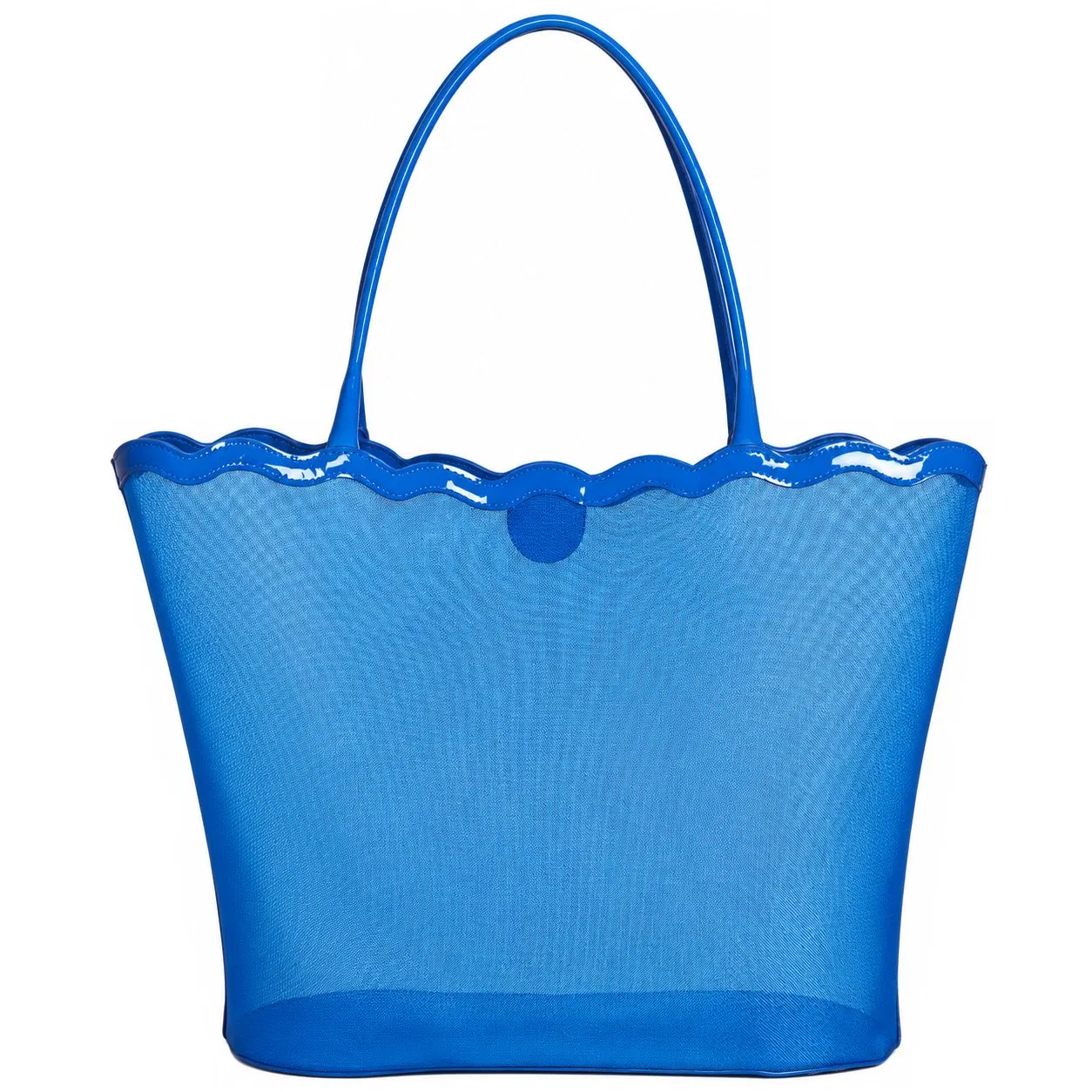 Custom Mesh Beach Tote Bag for Women with Open Top Shoulder Carry and Hollow out Design for Pool Travel and Shopping