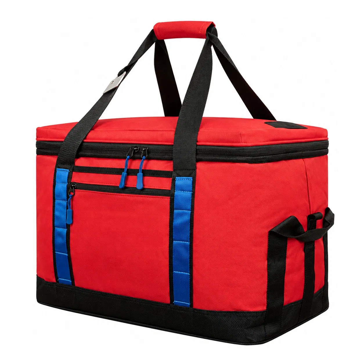 Custom 30L Polyester Insulated Food Delivery Tote Bag with Zipper for Hot Cold Meals and Grocery Storage