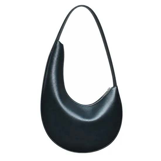 Custom Women Shoulder Tote Bag with Zipper Closure Polyester Lining and Personalized Logo for Daily Use