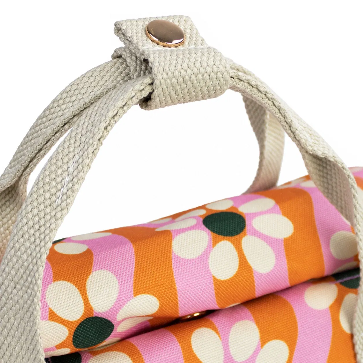 Custom Roll Top Lunch Cooler Tote Bag with Inner Slip Pockets and Snap Handles for Daily Picnic Use