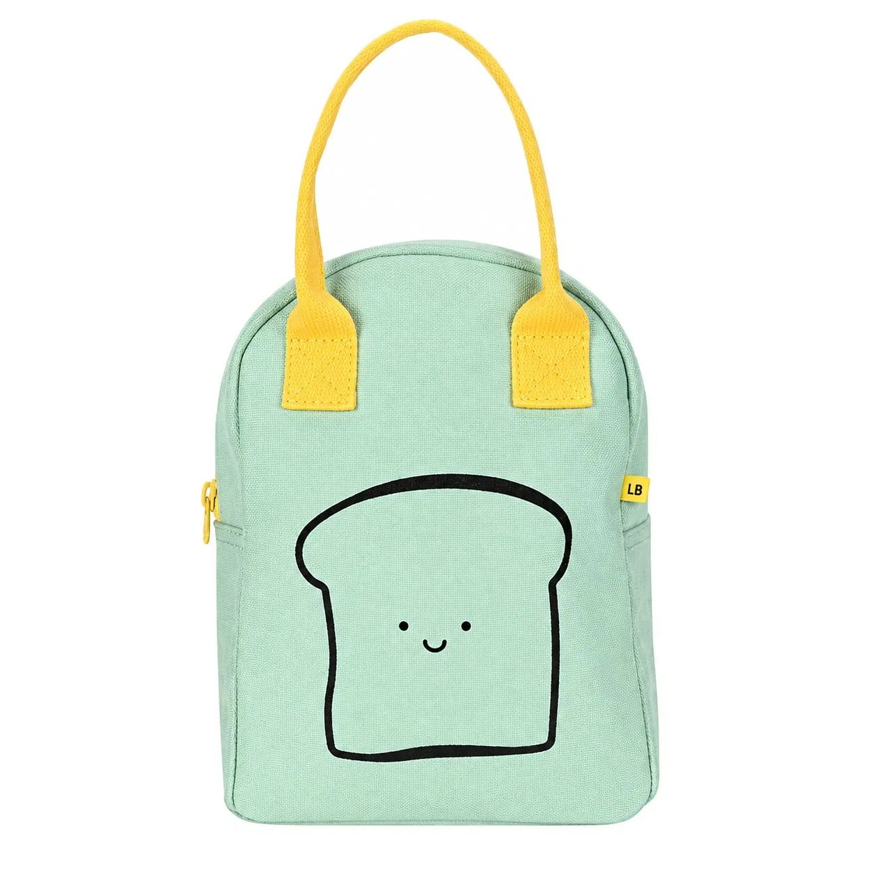 Custom Cotton Canvas Lunch Cooler Tote Bag with Zipper Closure and PEVA Lining for Daily Meals and Picnics
