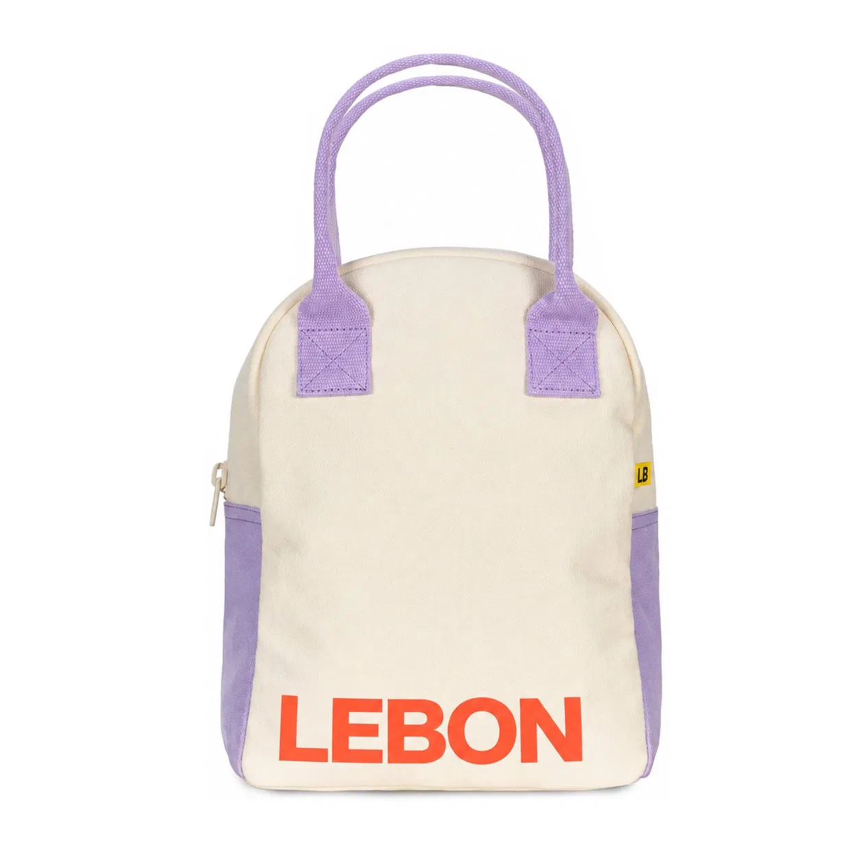 Custom Cotton Canvas Lunch Cooler Tote Bag with Zipper Closure and PEVA Lining for Daily Meals and Picnics