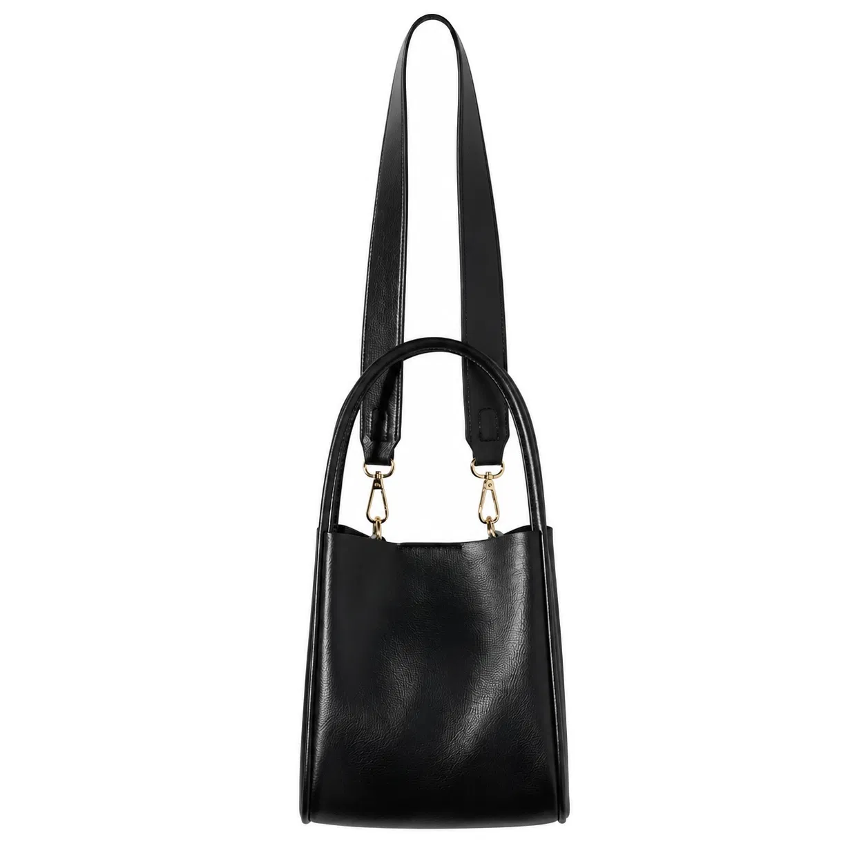 Custom Women PU Tote Handbag with Removable Inner Pouch Adjustable Shoulder Strap and PVC Lining for Daily Use