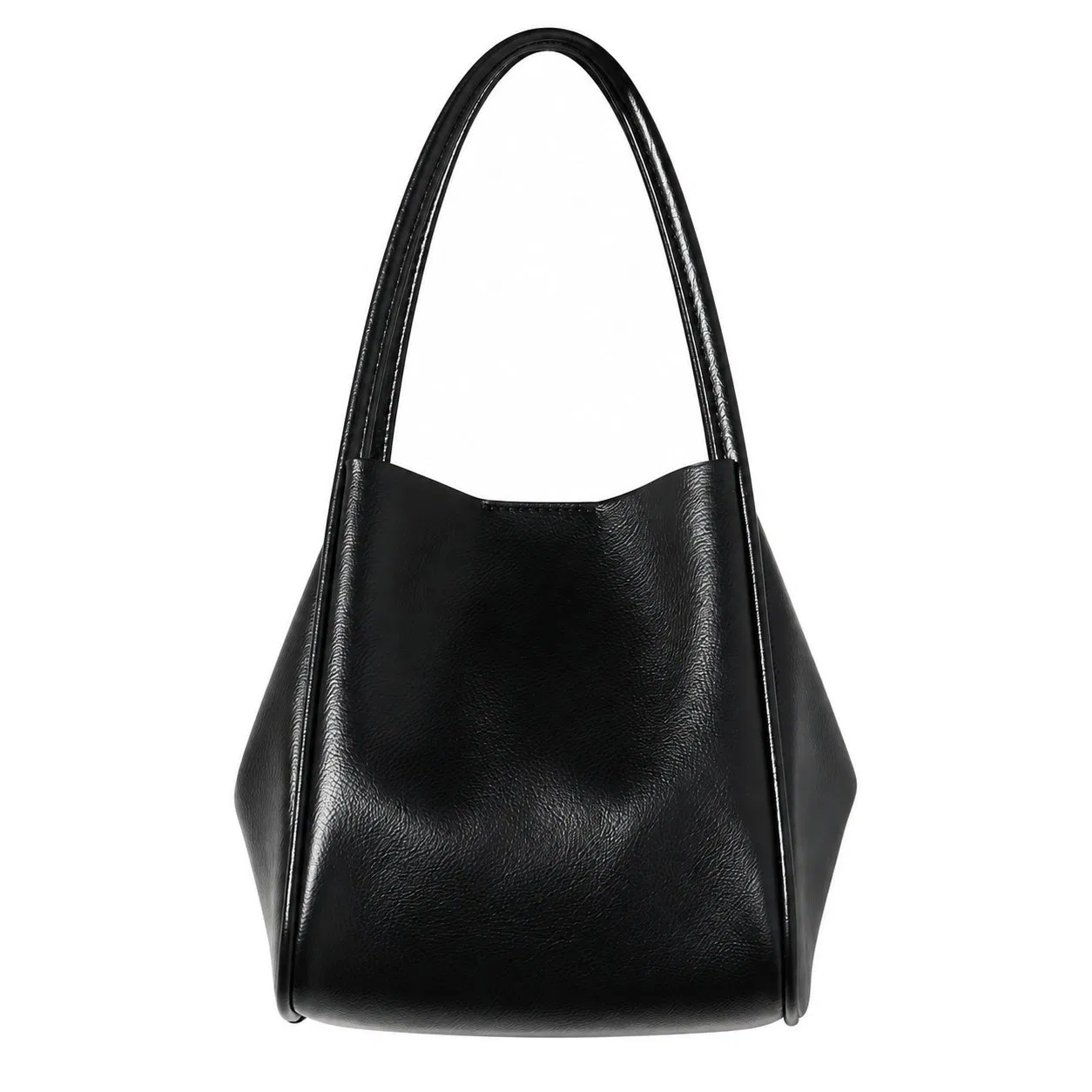 Custom Women PU Tote Handbag with Removable Inner Pouch Adjustable Shoulder Strap and PVC Lining for Daily Use