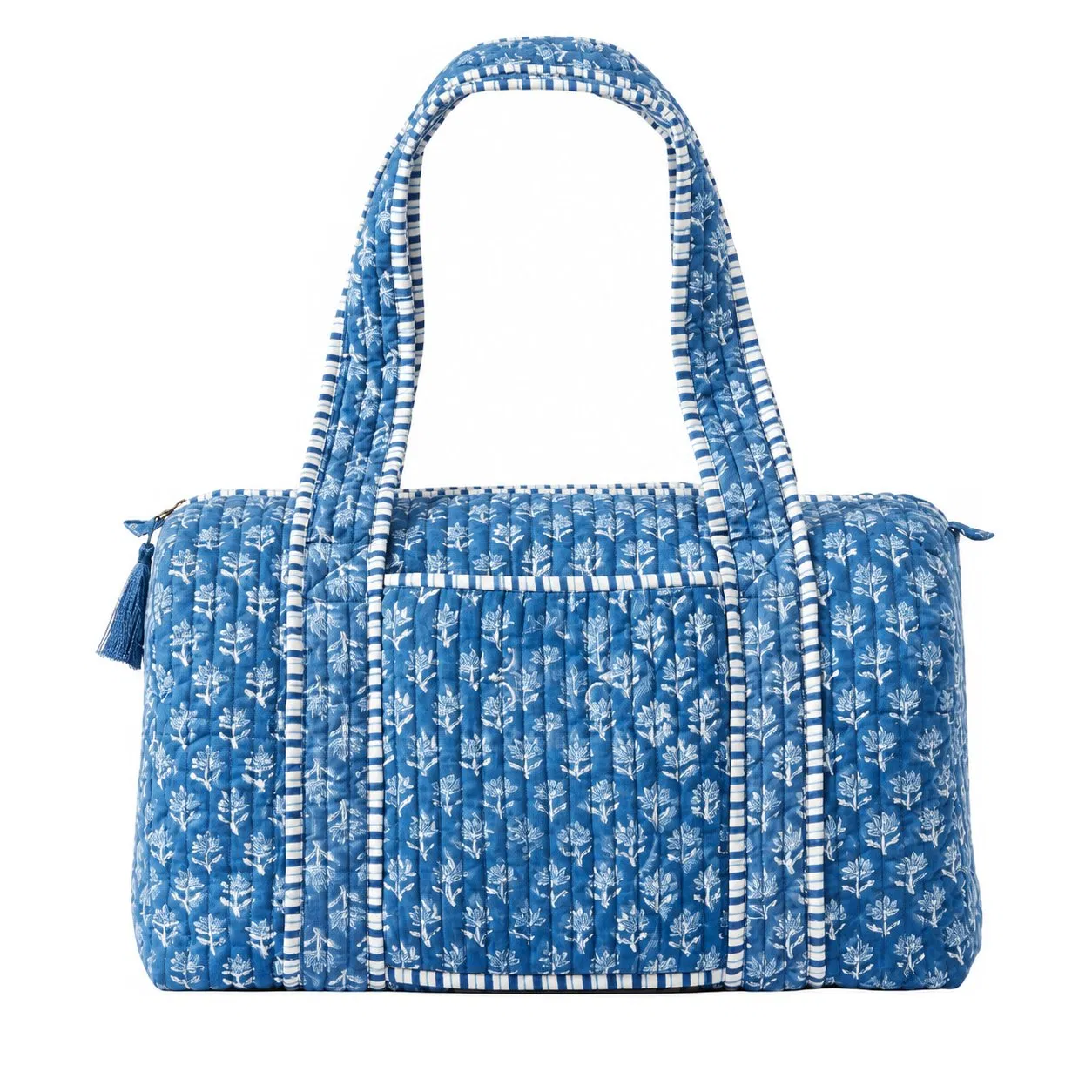 Custom Quilted Gym Travel Duffel Bag with Ventilated Shoe Pocket Luggage Strap and Adjustable Shoulder Strap