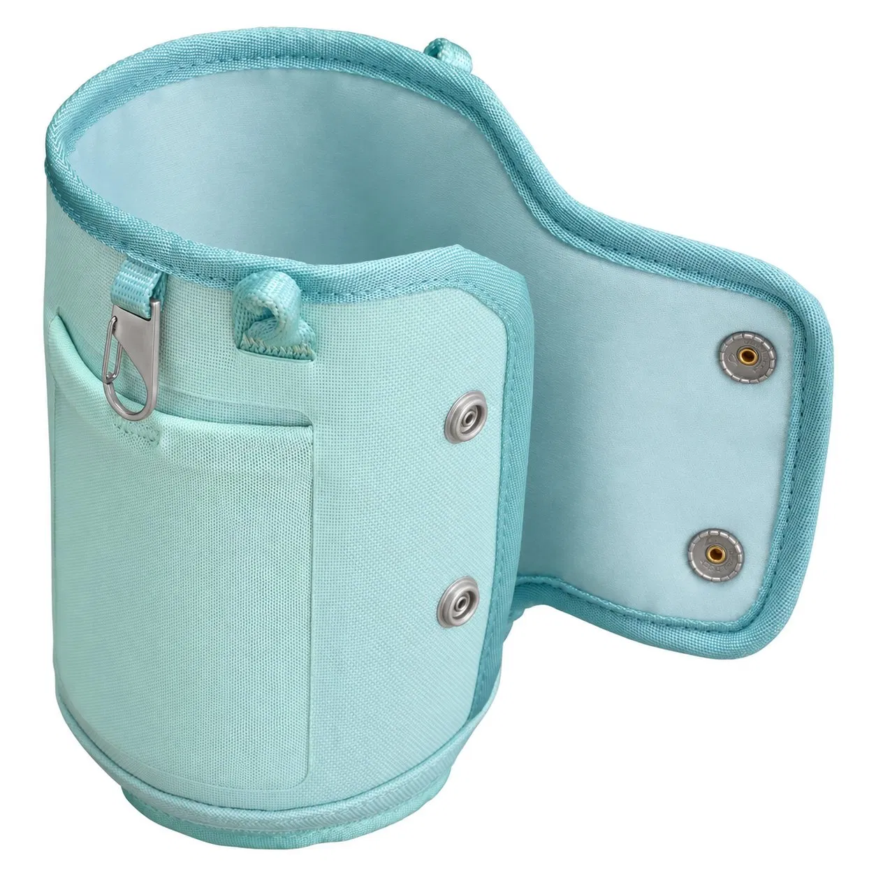 Custom 40oz Water Bottle Sling Carrier Bag with Organizer Pockets Detachable Crossbody Strap and Reflective Details
