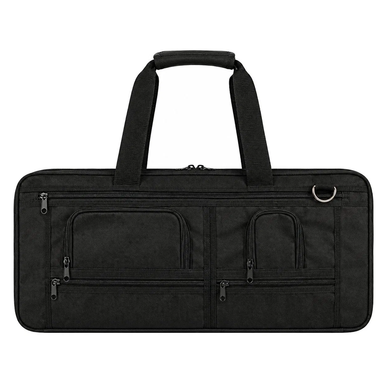 Custom Leather Chef Knife Roll Storage Bag with Buckle Closure Portable Tool Case for Kitchen Travel