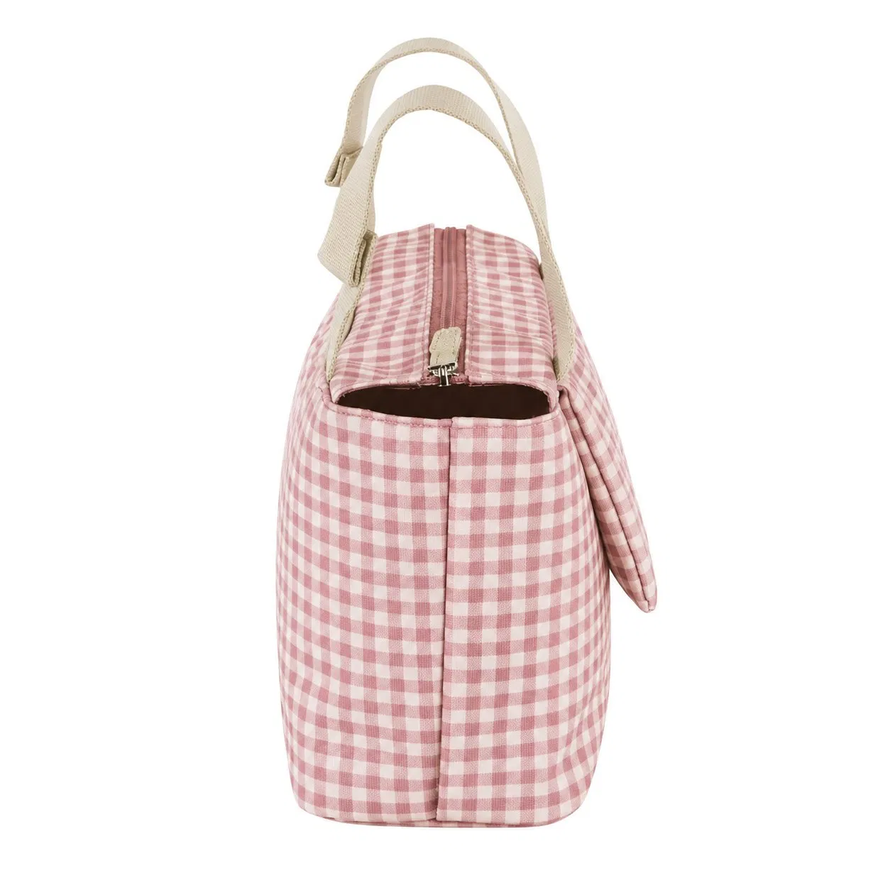 Custom Cotton Stroller Organizer Diaper Bag with Bottle Pocket and Adjustable Hanging Handles
