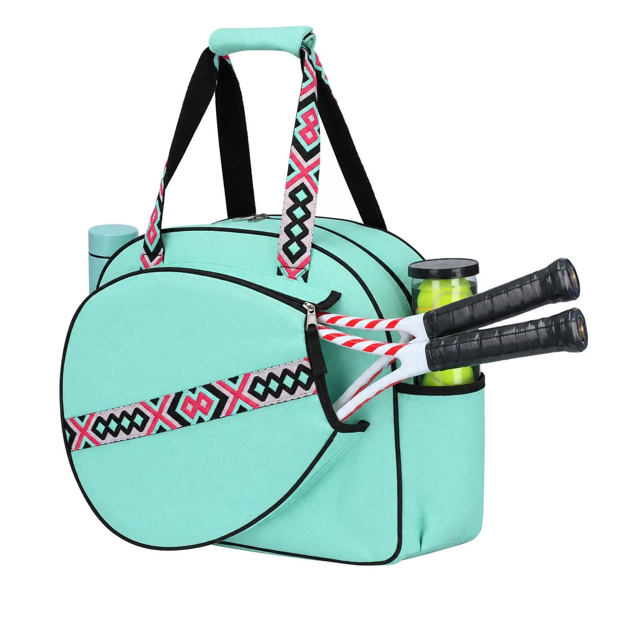 Custom Quilted Puffer Pickleball Racket Backpack for Women with Custom Logo for Sports Gym