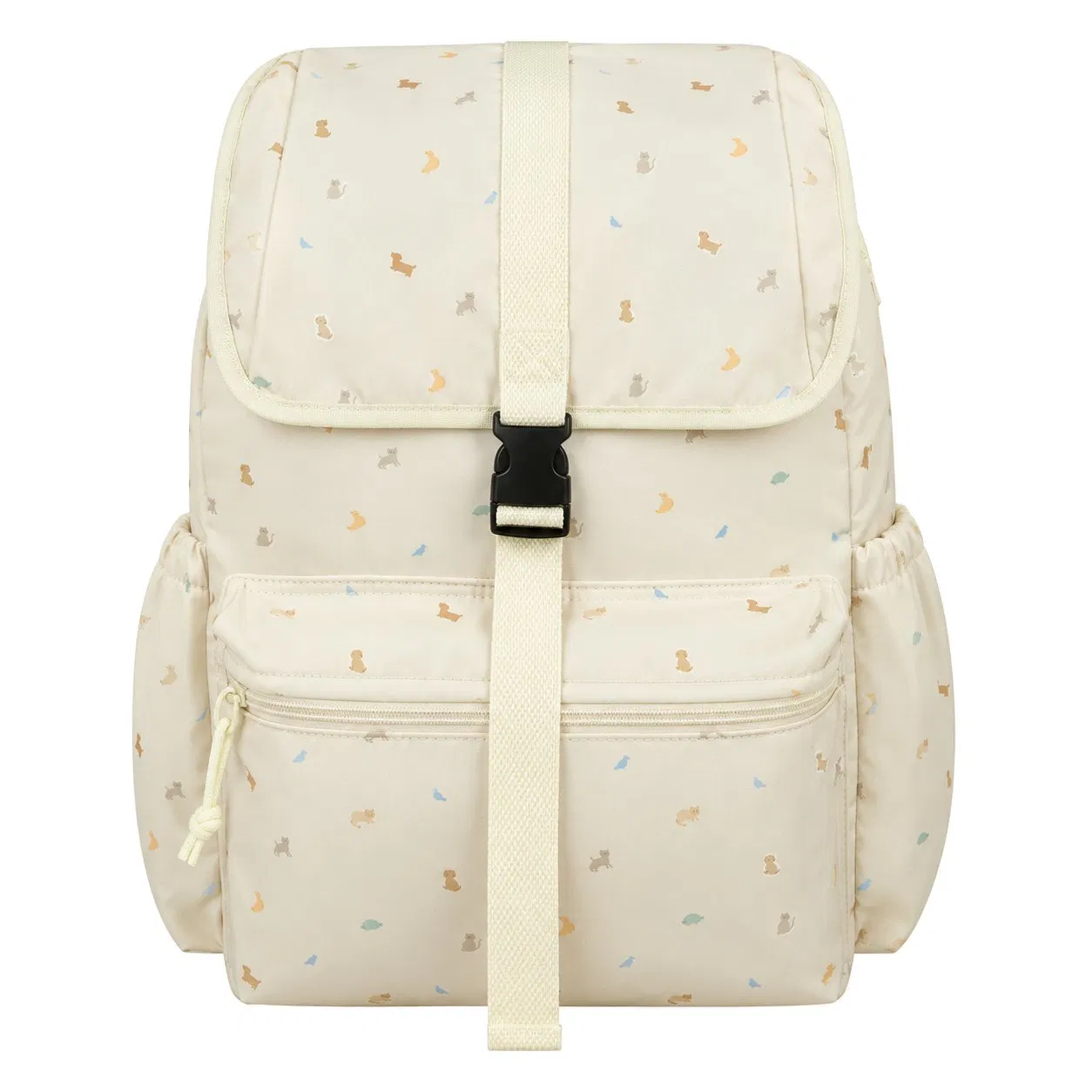 Custom Pattern Nylon School Backpack Bag for Girls Daily Use and Travel with Zipper Closure