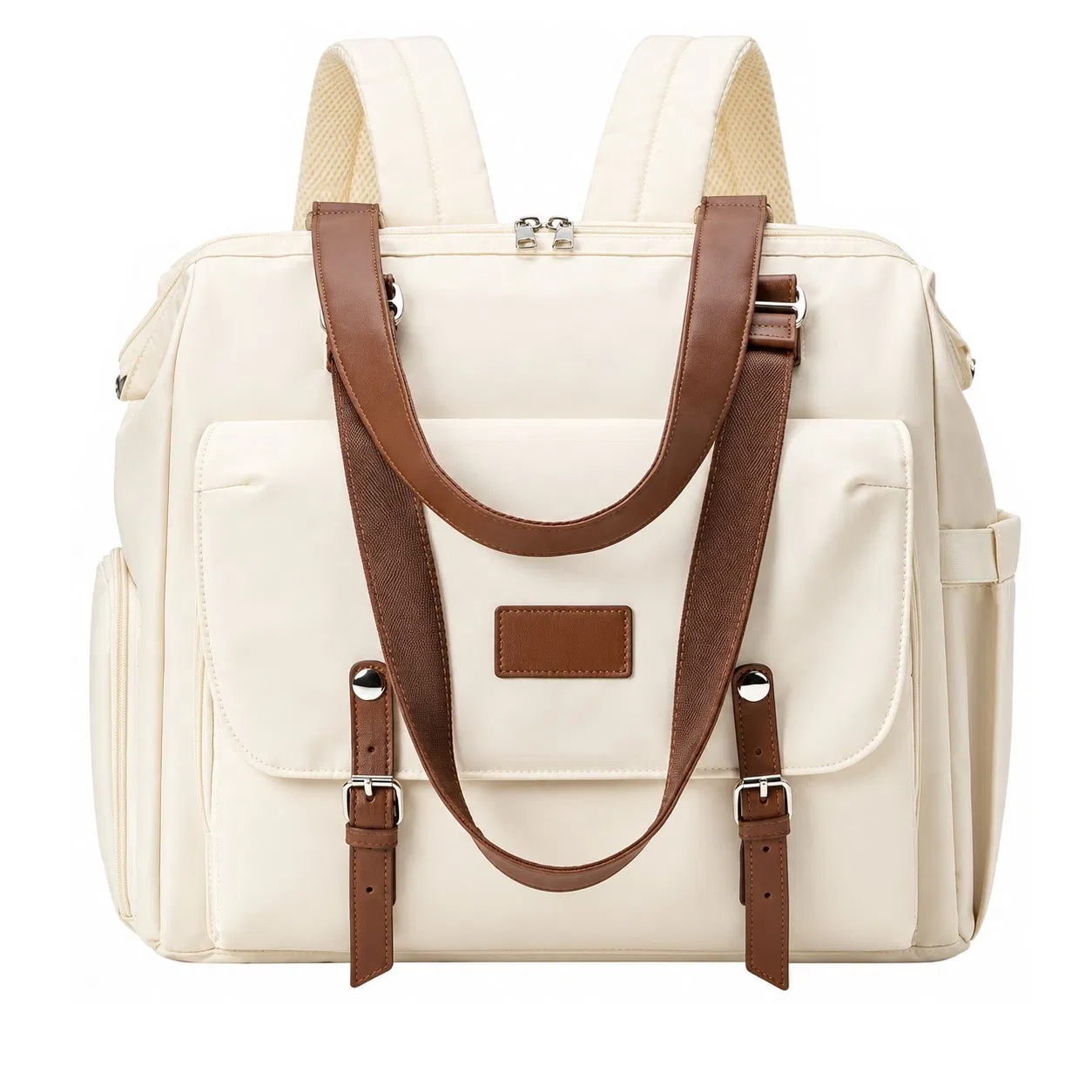 Custom Oxford Diaper Backpack with Insulated Pocket and Large Capacity for Parent Travel