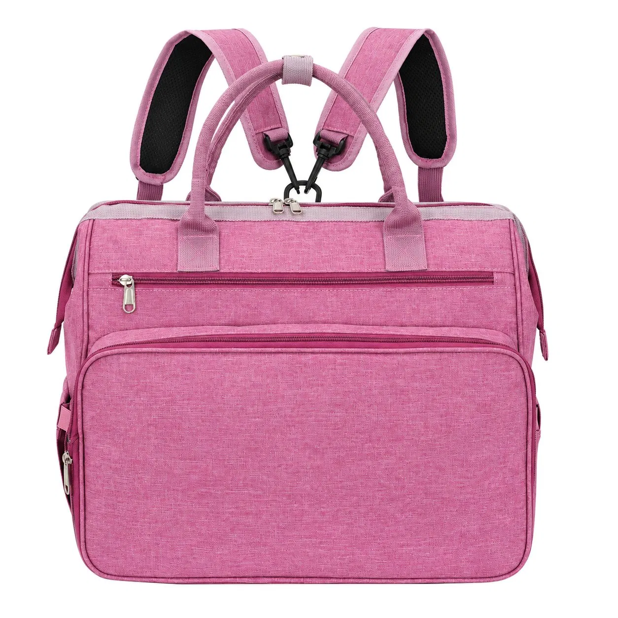 Custom PU Folding Mommy Diaper Backpack with Large Capacity and Custom Logo for Baby Travel