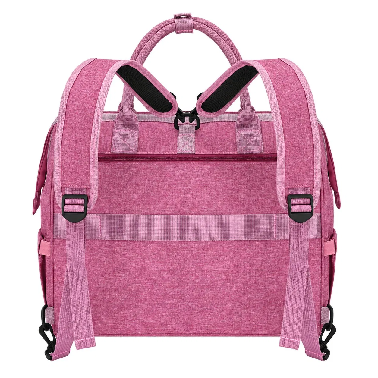 Custom PU Folding Mommy Diaper Backpack with Large Capacity and Custom Logo for Baby Travel