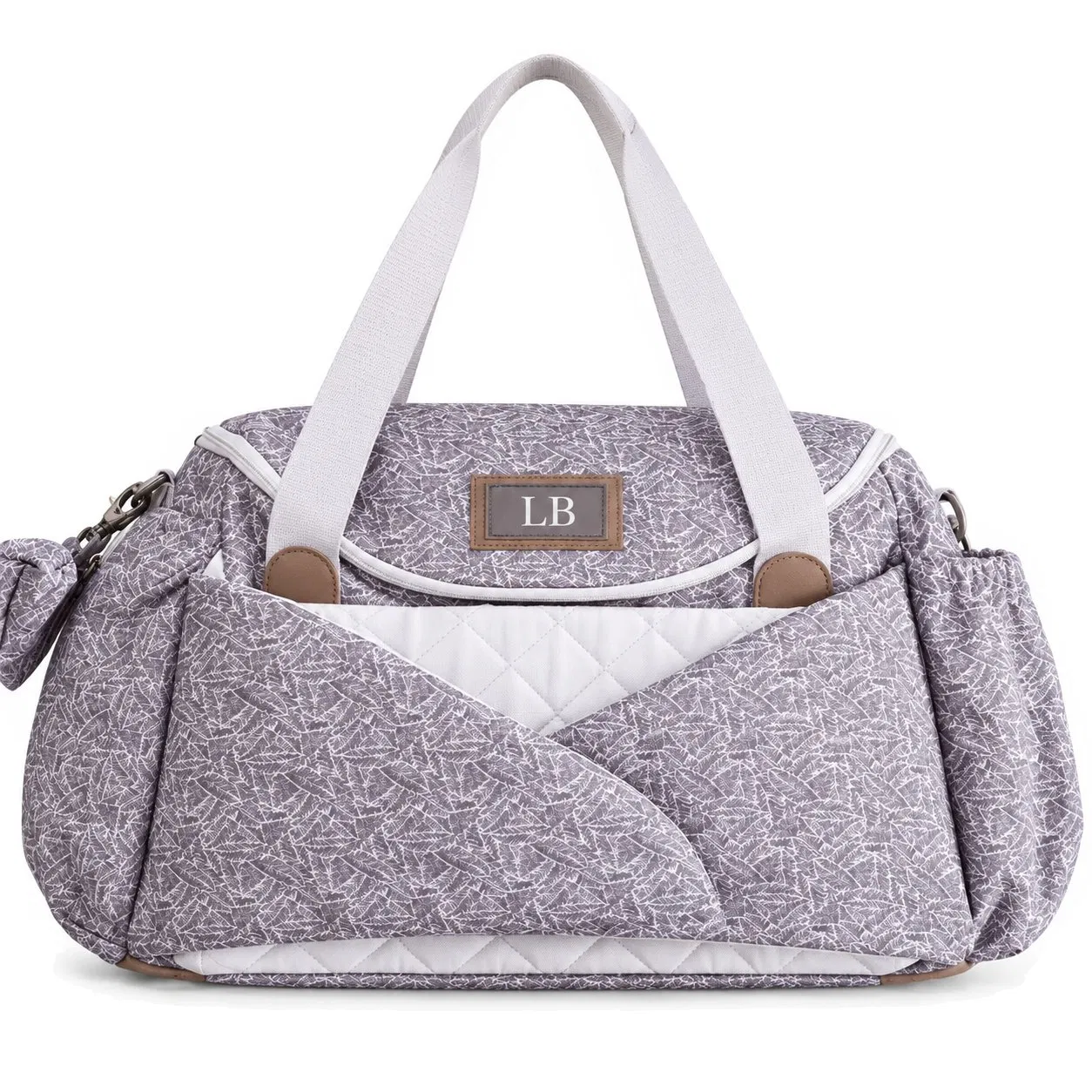 Custom Polyester Folding Diaper Tote Bag with Custom Size Color and Logo for Parent Travel