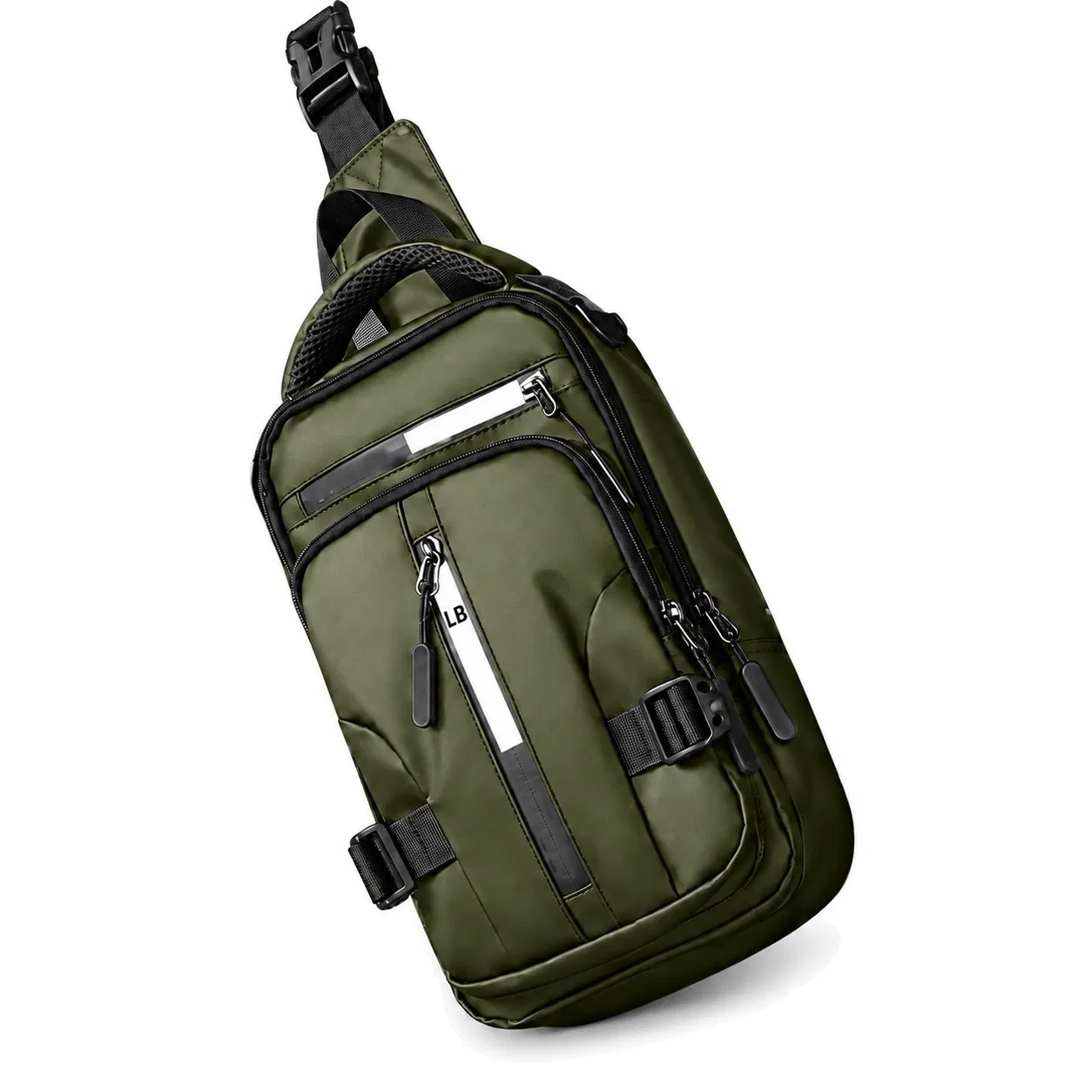 Custom Small PU Sling Crossbody Chest Bag with Single Shoulder Strap