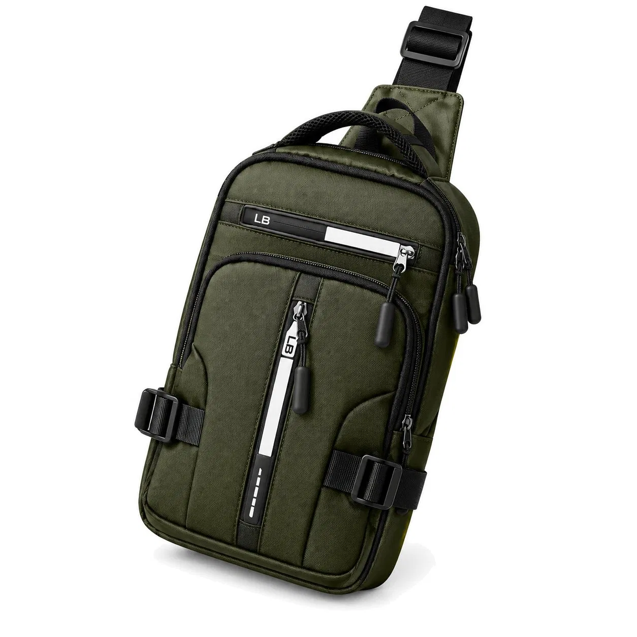 Custom Small PU Sling Crossbody Chest Bag with Single Shoulder Strap