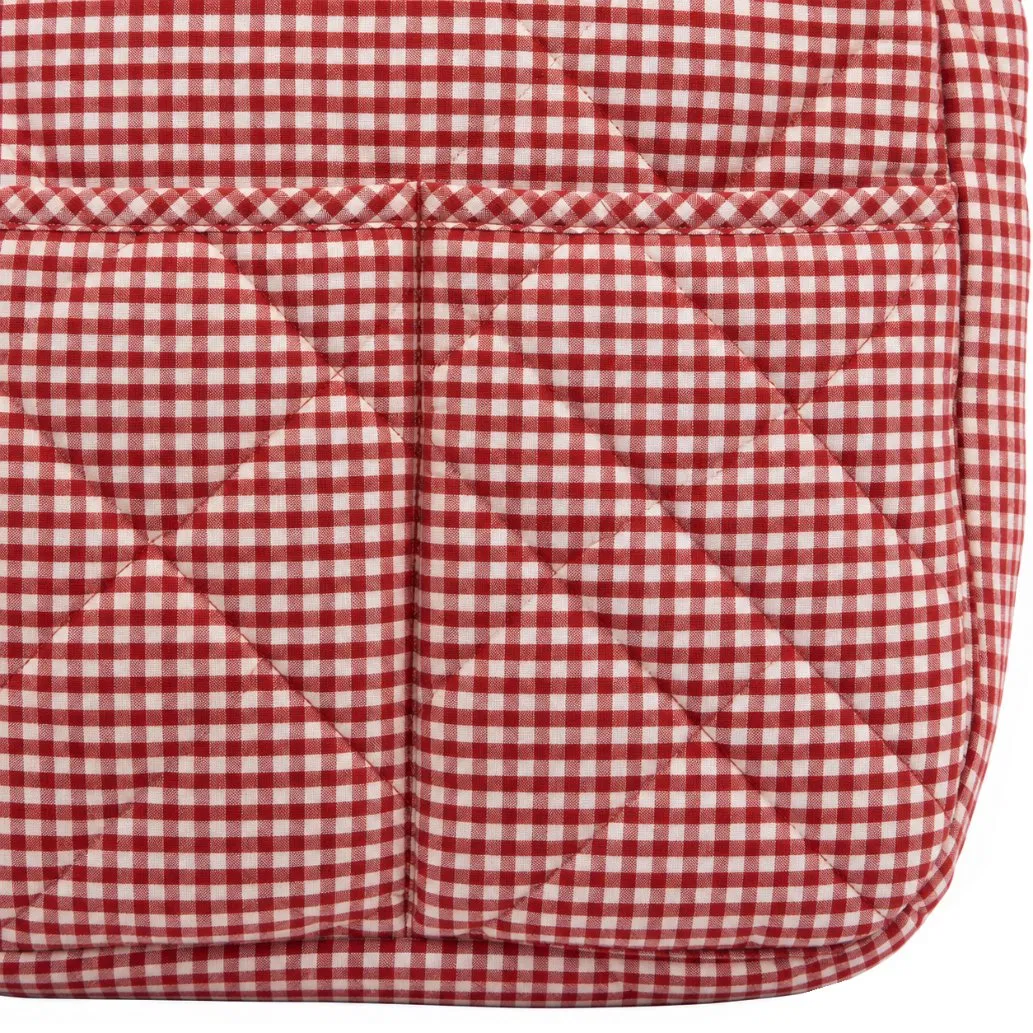 Custom Cotton Quilted Maternity Diaper Tote Bag for Baby Supplies and Stroller Carrying