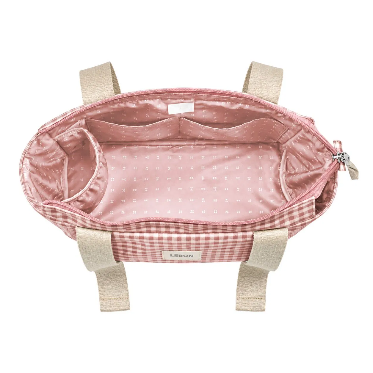 Custom Polyester Cotton Stroller Caddy Diaper Organizer with Baby Bottle Pocket
