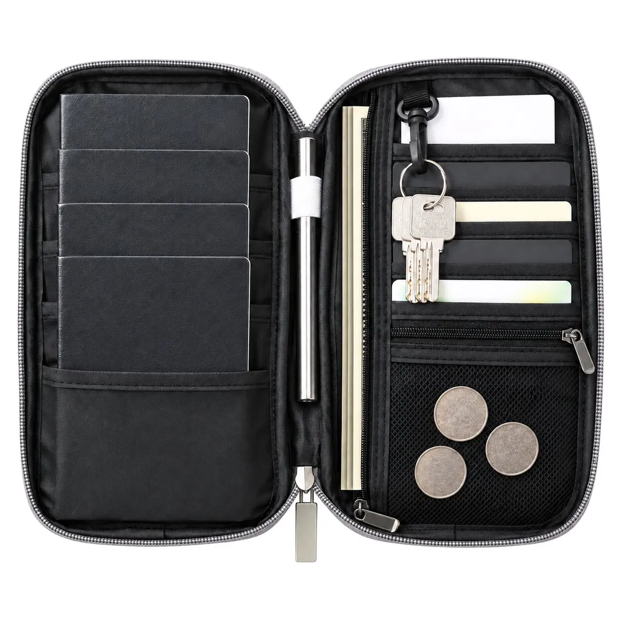 Custom Oxford Family Travel Passport Wallet Organizer Pouch for Cards and Documents