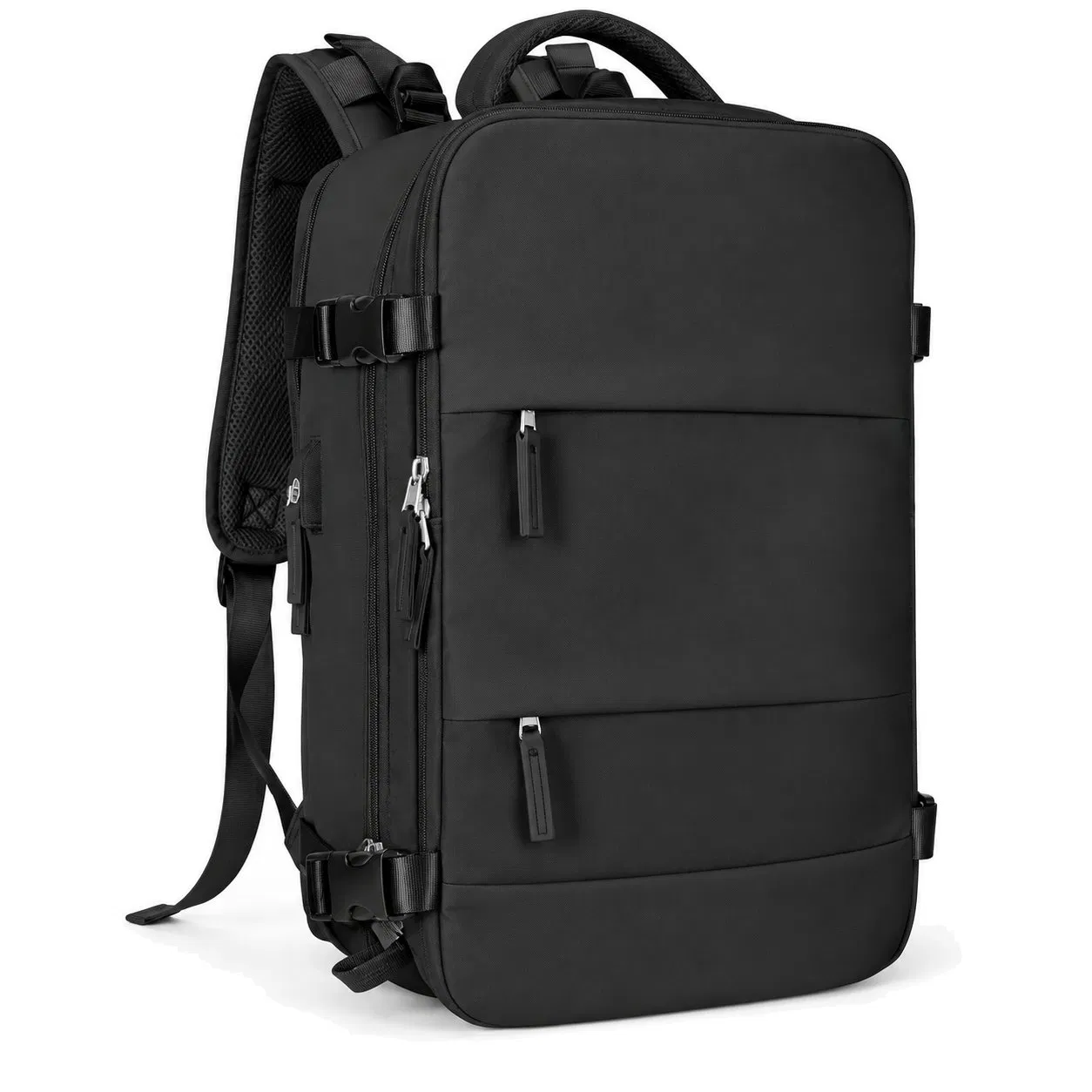Custom Polyester Travel Laptop Backpack with USB Port Options and Storage Pockets