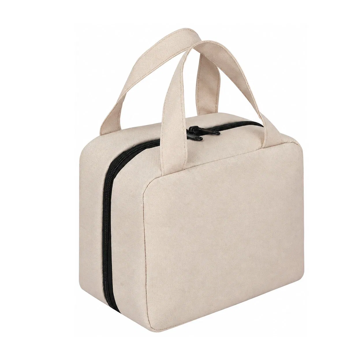 Custom Polyester Zipper Cosmetic Toiletry Travel Bag with Soft Handle