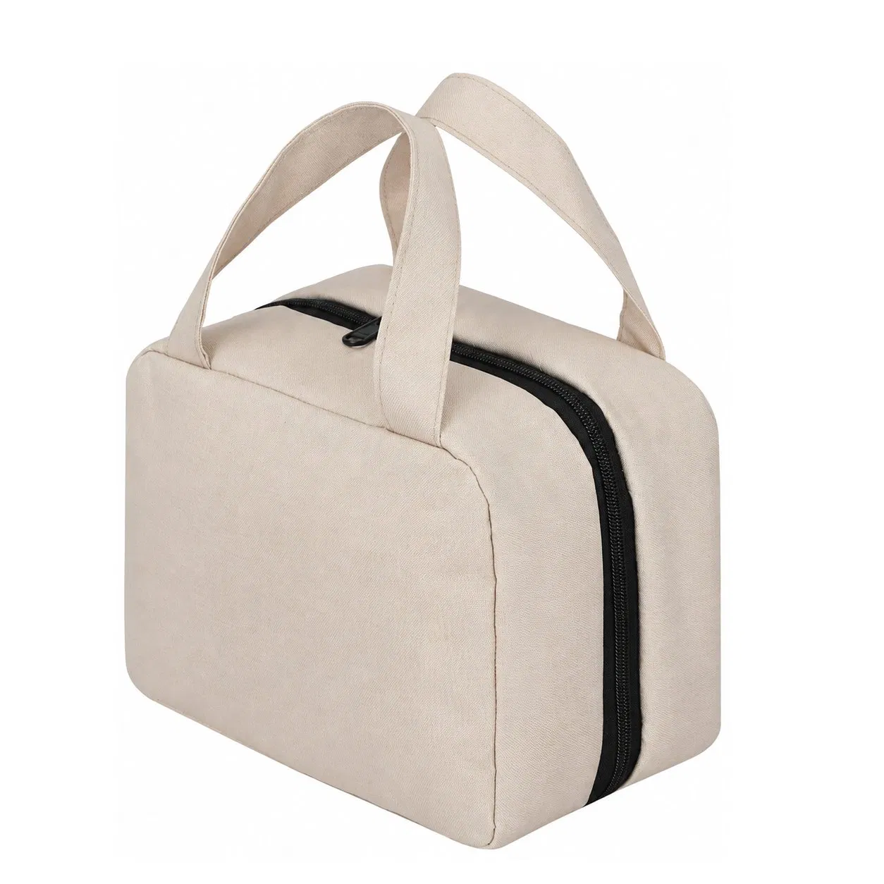 Custom Polyester Zipper Cosmetic Toiletry Travel Bag with Soft Handle