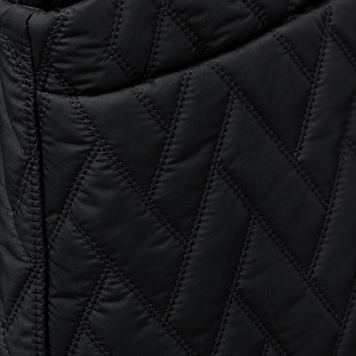 Custom Quilted Nylon Tote Crossbody Shoulder Bag with Polyester Lining and Zipper