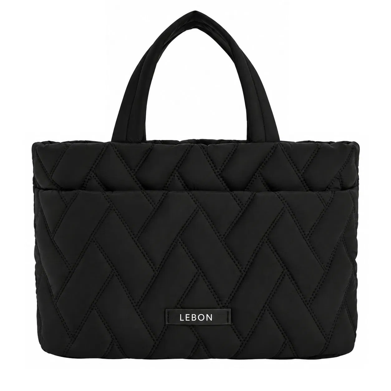 Custom Quilted Nylon Tote Crossbody Shoulder Bag with Polyester Lining and Zipper