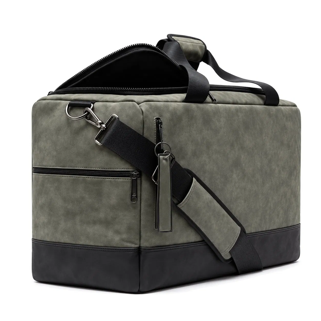 Custom Polyester Travel Gym Duffle Sneaker Bag with Shoe Compartments and Dividers