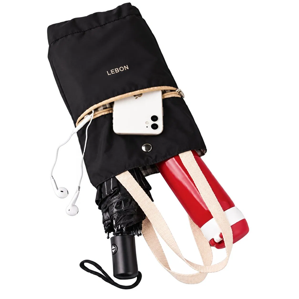 Custom Women Zipper Handbag with Shoulder and Crossbody Strap for Phone and Card Storage