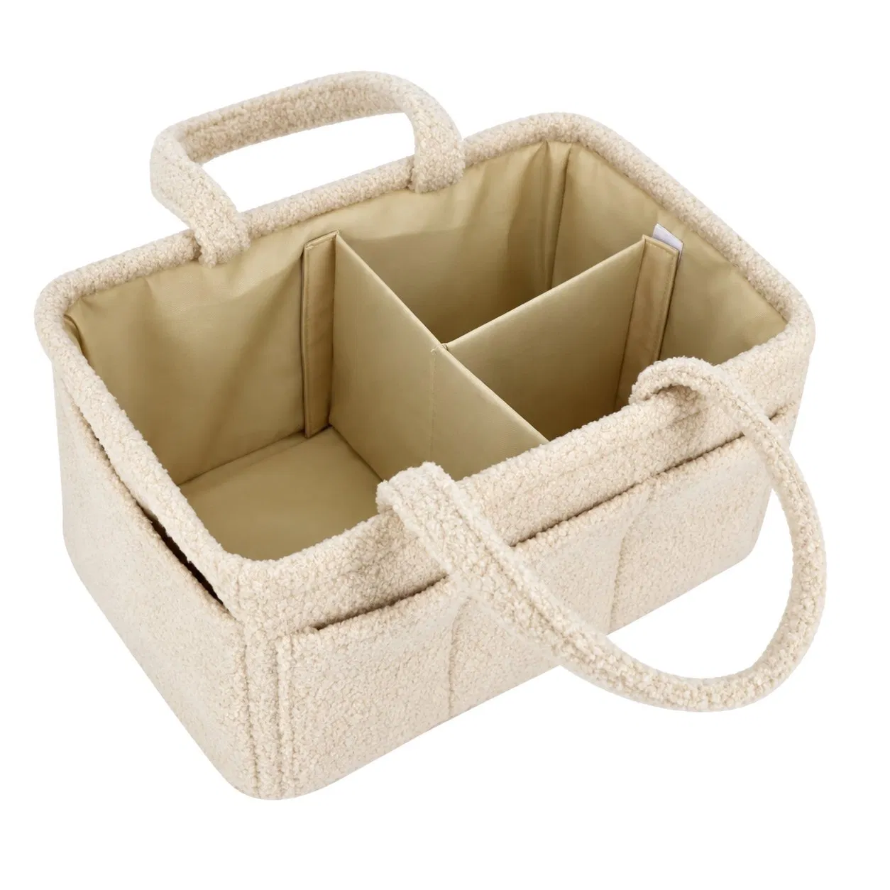 Custom Soft Diaper Caddy Organizer Bag with Compartments for Baby Supplies and Toys
