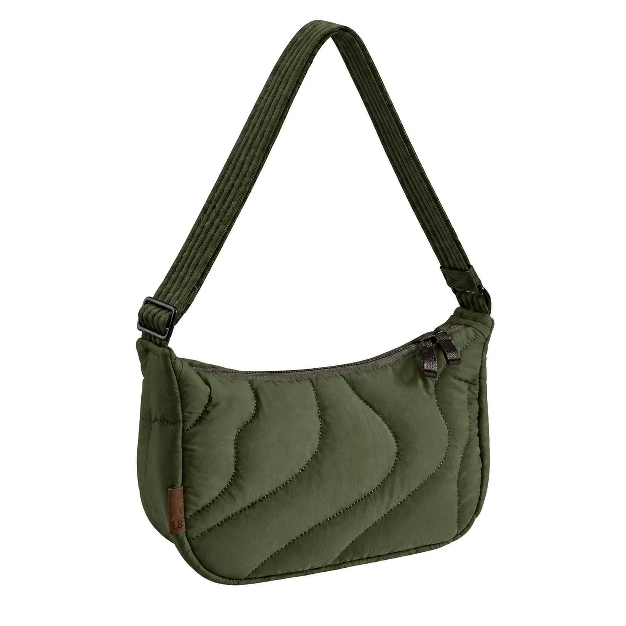 Custom Quilted Nylon Crossbody Shoulder Bag with Adjustable Strap for Daily Use and Travel