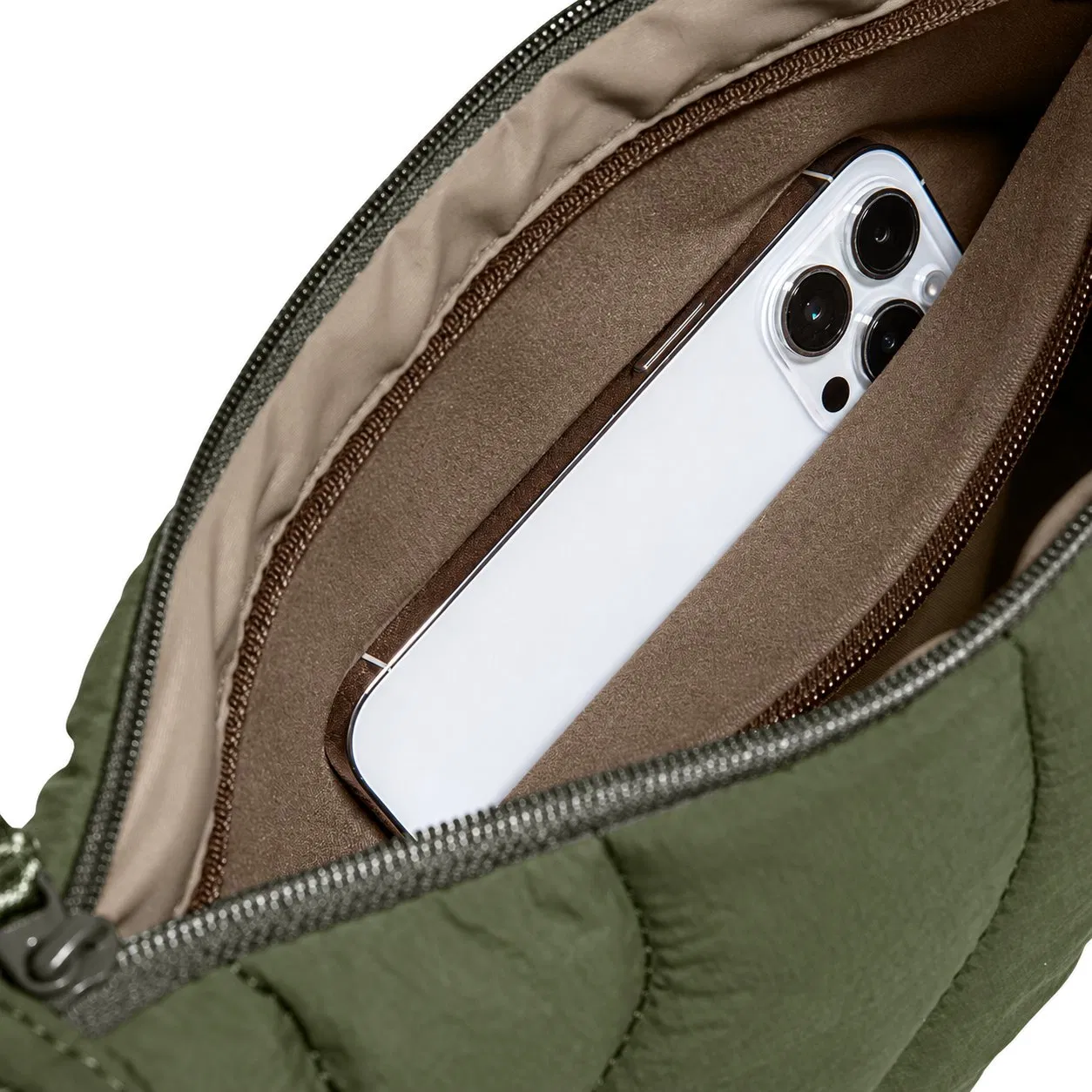 Custom Quilted Nylon Crossbody Shoulder Bag with Adjustable Strap for Daily Use and Travel