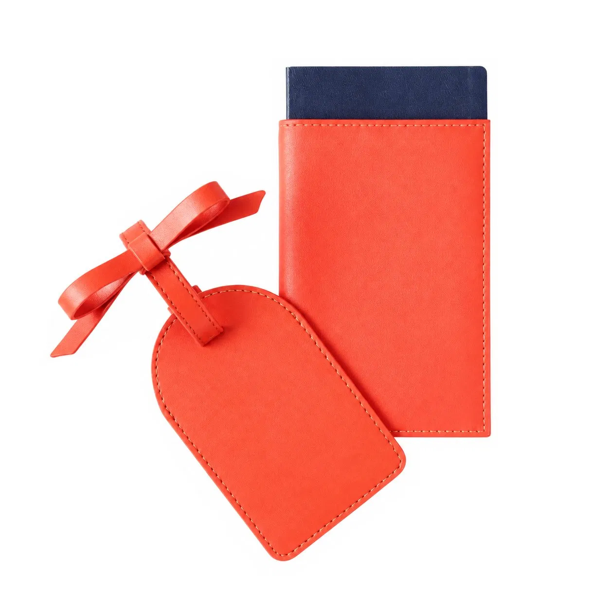 Custom Passport Cover and Luggage Tag Travel Accessories with Letter Number and Symbol Options