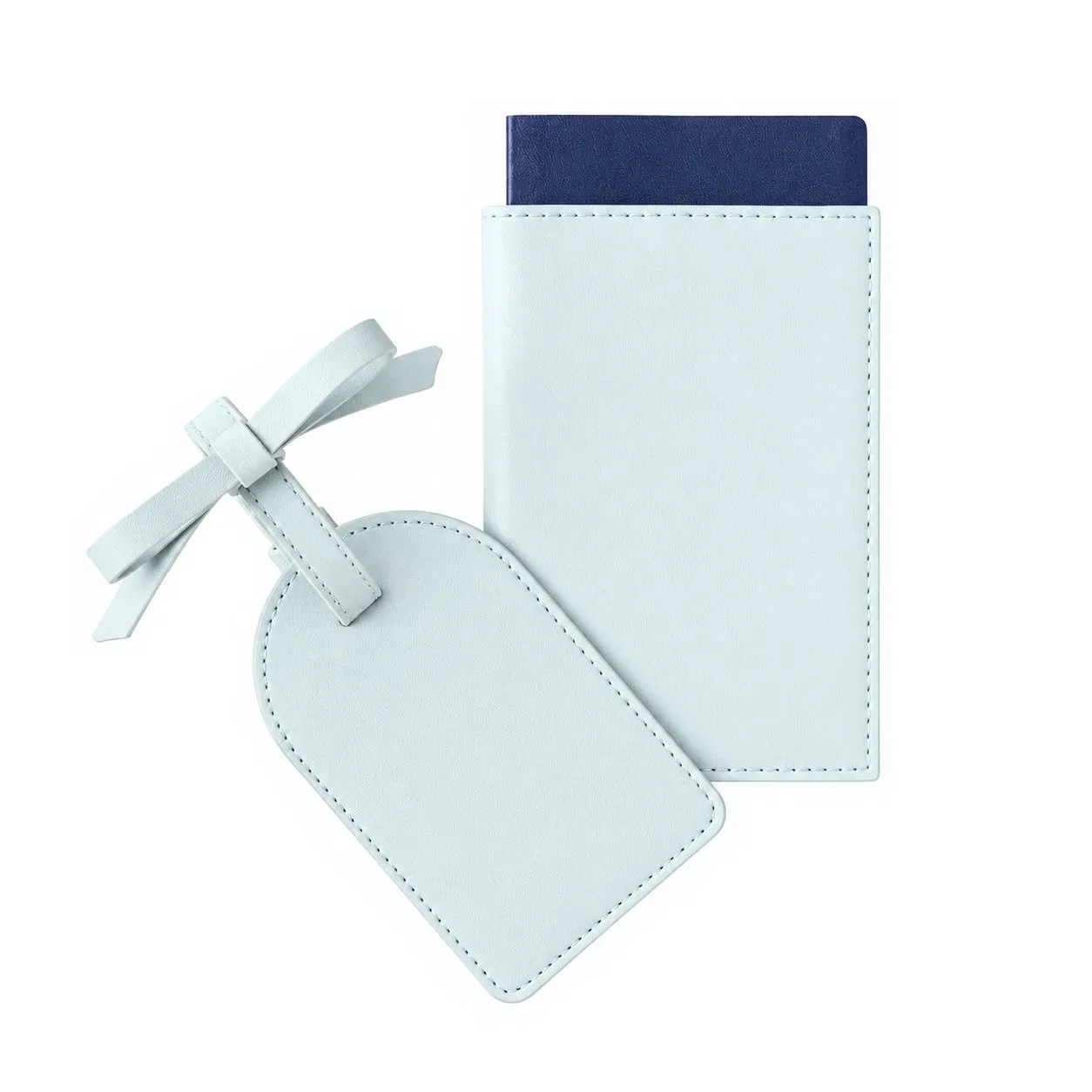Custom Passport Cover and Luggage Tag Travel Accessories with Letter Number and Symbol Options