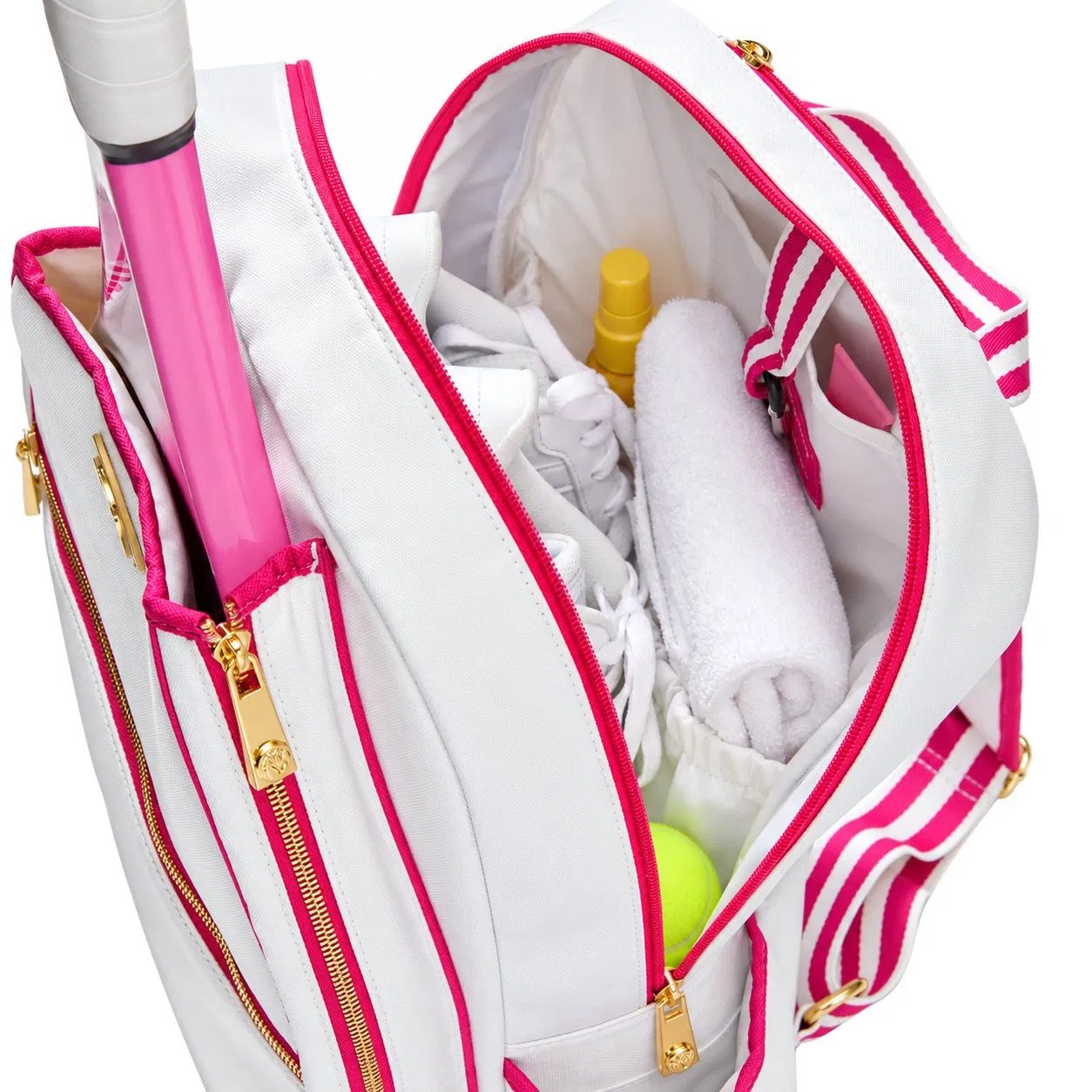 Custom Polyester Tennis and Pickleball Racket Sports Bag with Adjustable Shoulder Strap