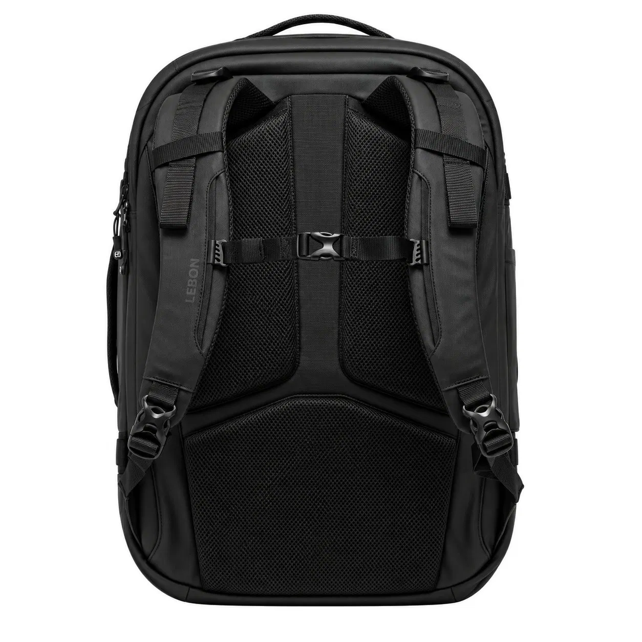 Custom Oxford Polyester Travel Laptop Backpack with Clamshell Opening and Adjustable Straps