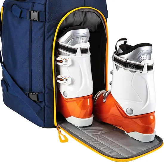 Custom Ski Gear Backpack with Padded Interior and Adjustable Compression Straps for Travel