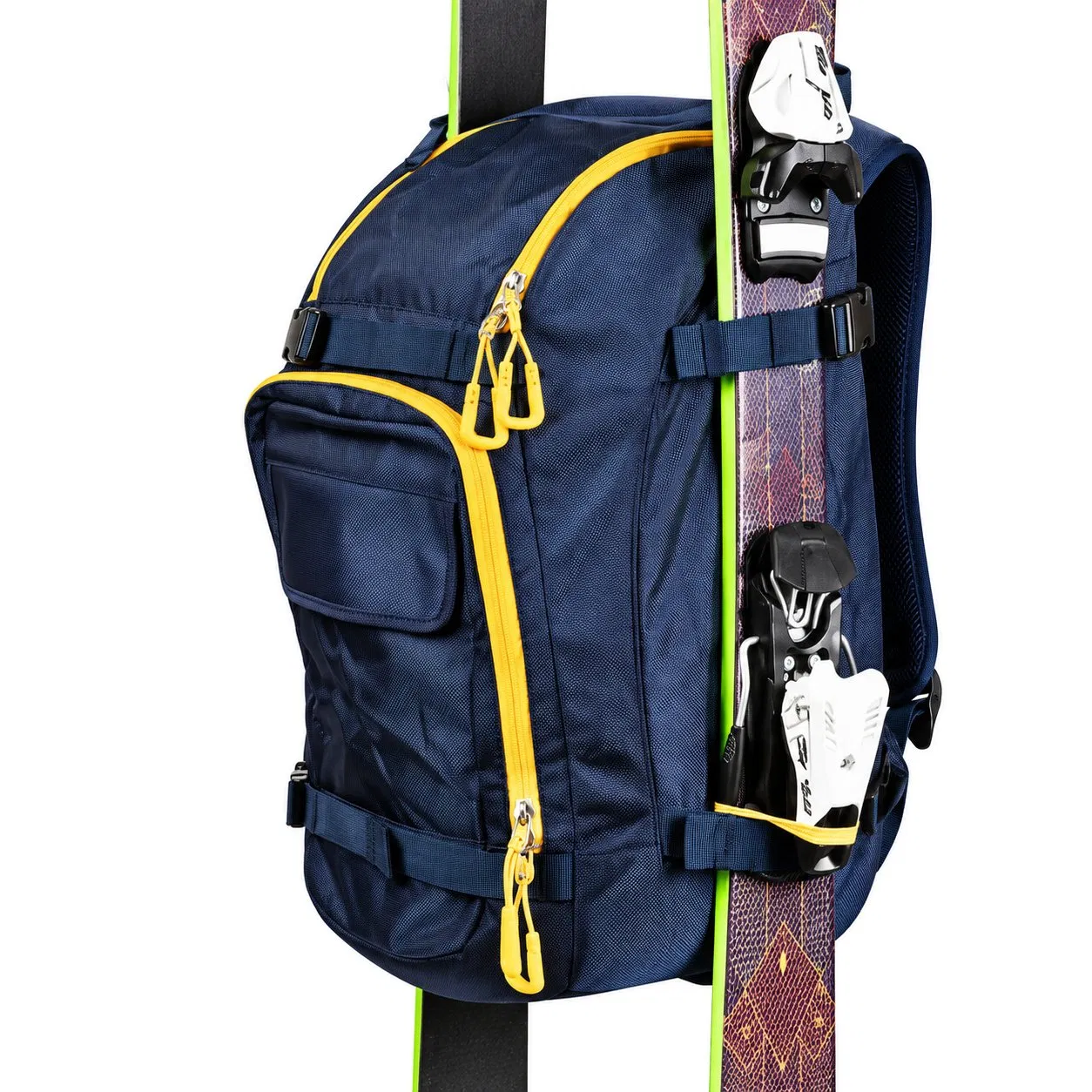 Custom Ski Gear Backpack with Padded Interior and Adjustable Compression Straps for Travel