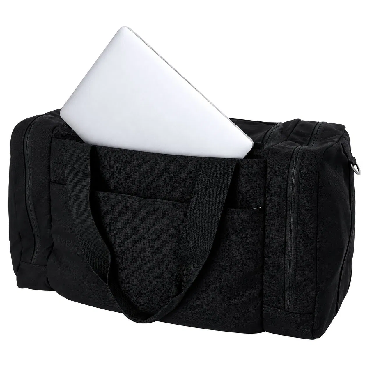 Custom Weekender Duffle Bag with Padded Laptop Pocket Shoe Storage and Trolley Pass Through